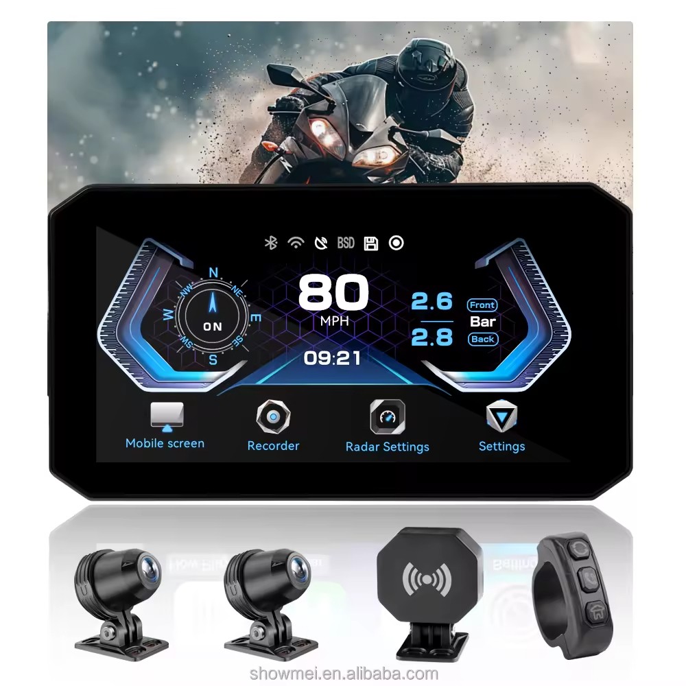 5.5Inch WiFi Waterproof Carplay IP67 Waterproof Touch Screen Android Auto DVR BT Navigation GPS Motorcycle Carplay