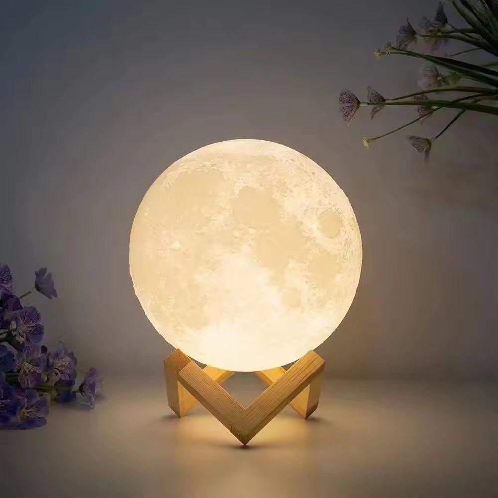 3D Moon Lights Simulated Children Kids Room Bedroom Decorative Night Lamp